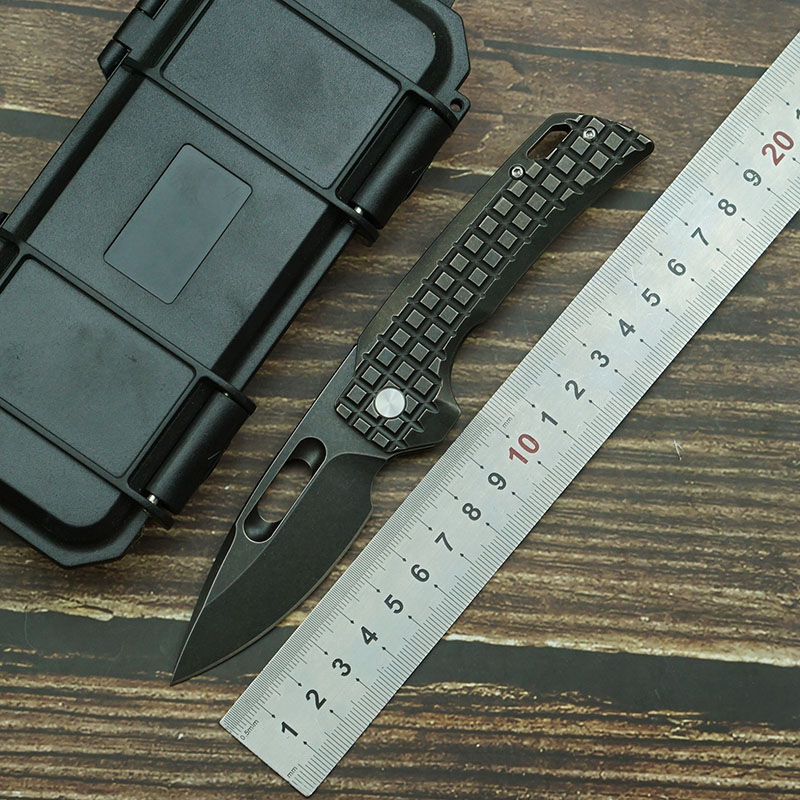 

LEMIFSHE Flipper Folding Knife 100% M390 Blade Titanium Alloy Handle Outdoor Camping Survival Kitchen 485 3400 781 920 940 3300 Benchmade Multifunctional EDC Tool