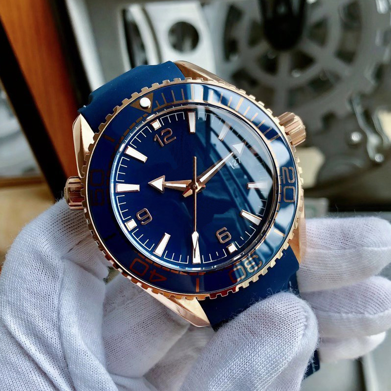 

Rose Gold Luxury watch Mens Watches AAAA ocean Style 42mm Master 8900 Automatic Sapphire Glass Classic Model Folding clasp WristWatch Super Luminous watch, 01