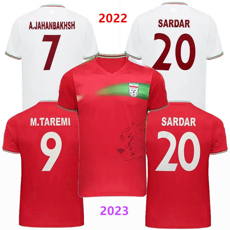 

top 2021 2022 2023 Iran national team Soccer Jerseys M.TAREMI ANSARIFARD GHODDOS MOHARRAMI SARDAR Azmoun Hosseini Jahanbakhsh home away 22 23 football shirt, 2022 away