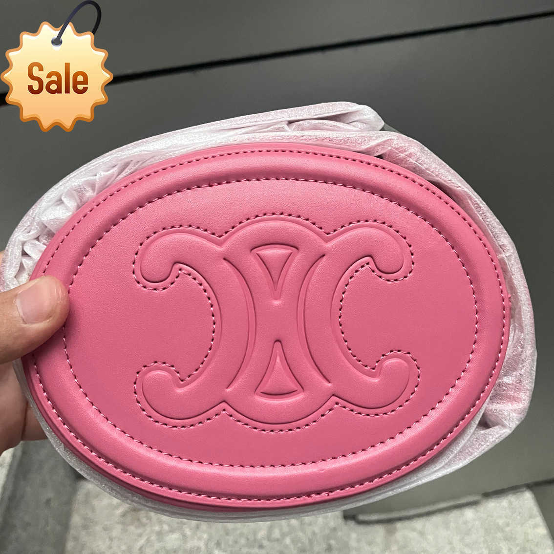 Sacs de créateurs 2022 New Arc de Triomphe Small Round Cowhide Pig Nose Bag Fashion Mini One épaule Messenger Moon Cake Factory Vente directe