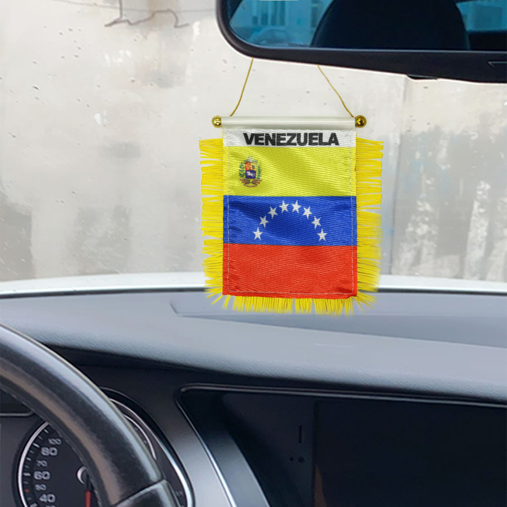 

Venezuela Exchange Flag 10x15cm Double Sided Mini Peru Togo Cambodia Albania Philippines Ecuador Egypt Window Hanging Flags with Suction Cup for Home Office Decor