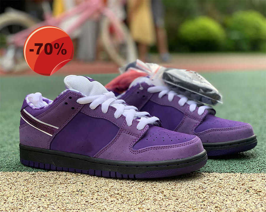 

Skateboarding Shoes Shoe Sneakers Low Purple Lobster For Outdoor Sports With Box Concept X Dk Men Women, #1