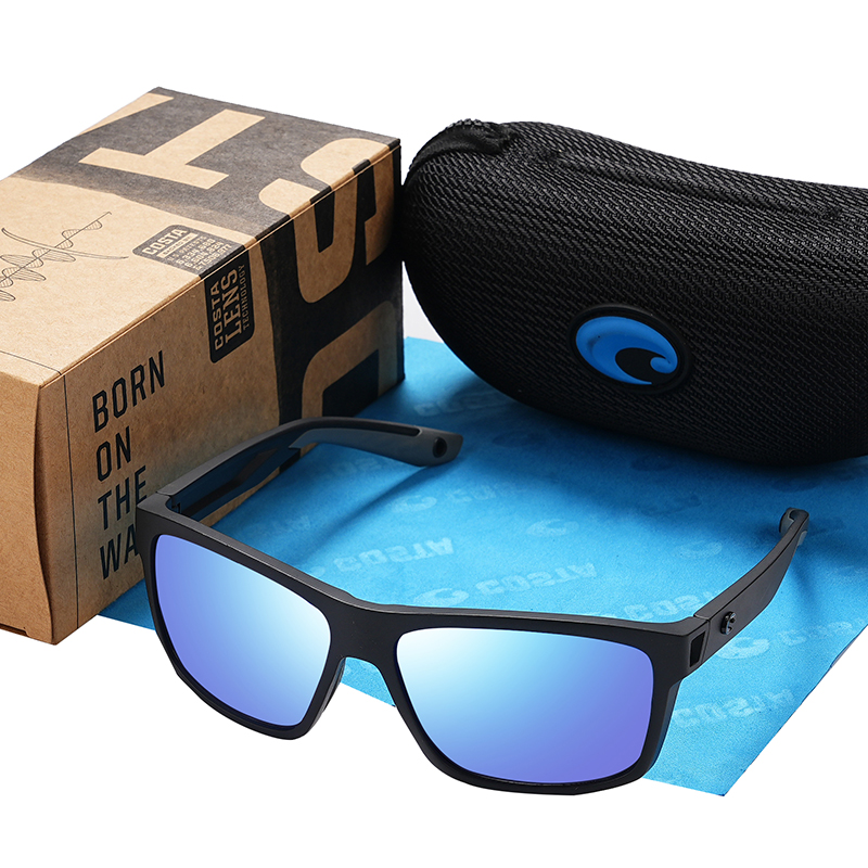 

Costa Slack Tide Polaried Classic Square Vintage Sunglasses Men Women Sports Outdoor Beach Surfing Colorful Shades Sun Glasses UV400 Goggles Wholesale