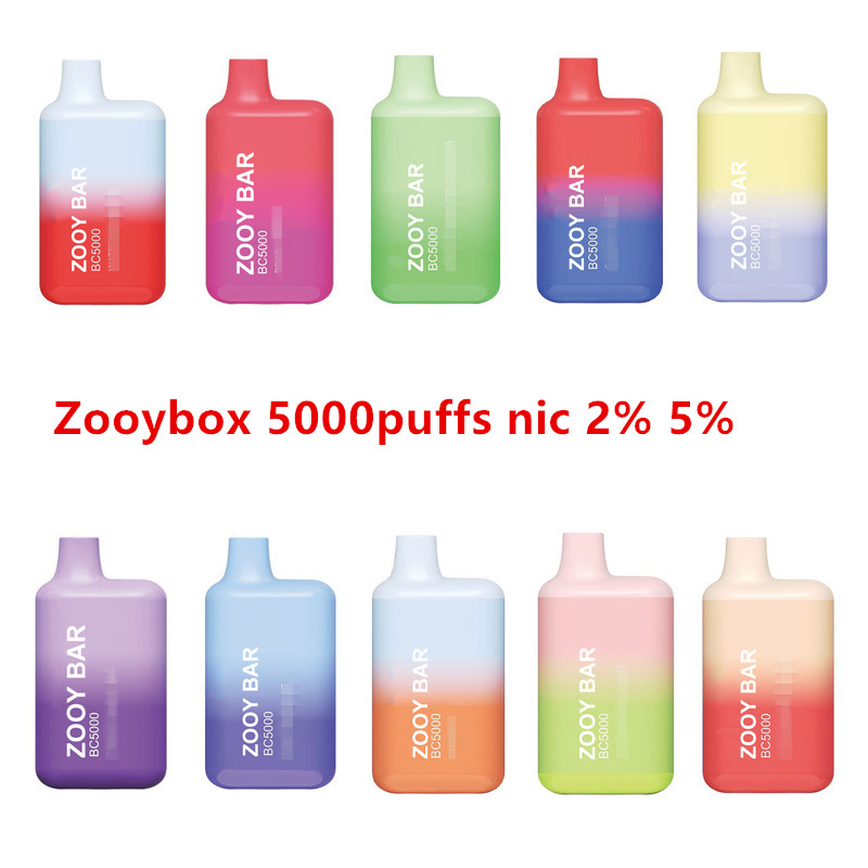 

Original zooy bar BC5000 disposable vape Mesh Coil E Cigarettes Kit zooyking 7k puff 16ml 650mAh Rechargeable Vs Geek Bar 3000 4000