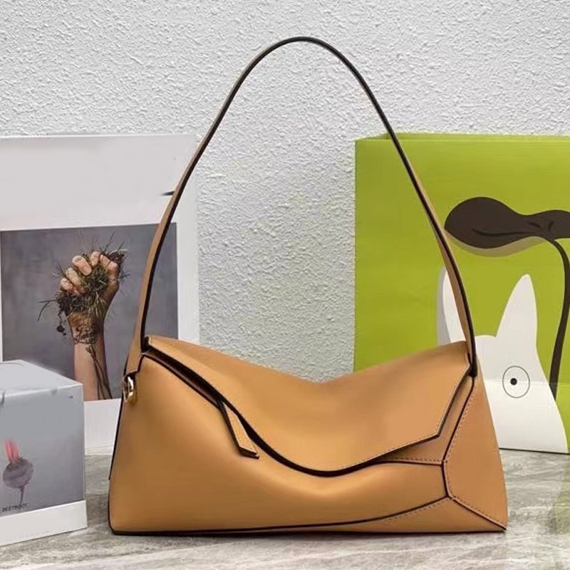 

Hobo Armpit Bag Shoulder Purse Flap Handbag Bag For Women Fashion Cow Grain Genuine Leather Letter Print Zipper Open Lady Clutch Tote 7a Quality Pouch, Grey