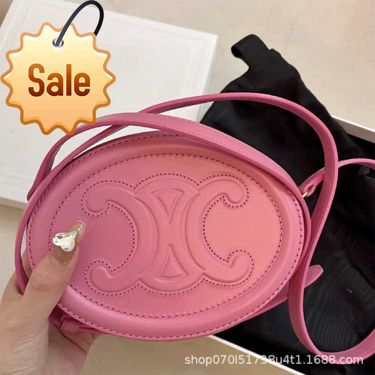 Designer Bags Bag 2022 New Arc De Triomphe Round Cake Pig Nose Moon Mini Single Shoulder Diagonal Leather Women's Factory Direct Sale