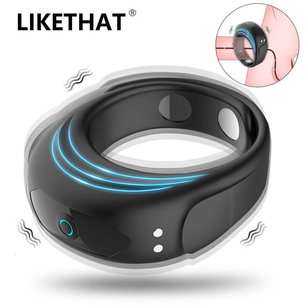 Massager penis cock Adjustable Cock Vibrator Sex Penis Vibrate Ring Delay Ejaculation Vibrating Cockring Adult Toys for Men Gay 18-image-810166674