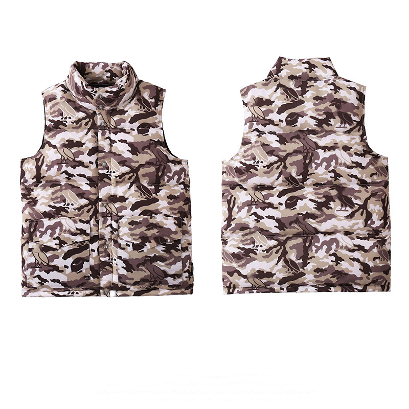 

Mens Vests down jacket cotton coat shark stitching Desert camouflage embroidery camouflage ladies hooded cardigan zipper tiger head Men Hoodies vest gilet, Additional express fee