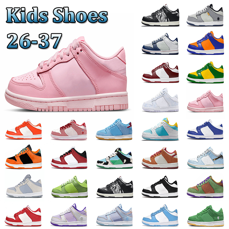 

2023 children's dunks casual shoes New Chunky SB Kids Shoes Boys Girls designer Fashion low Sneakers Athletic Children Walking toddler infant Sports Trainers 26-37, Color 15