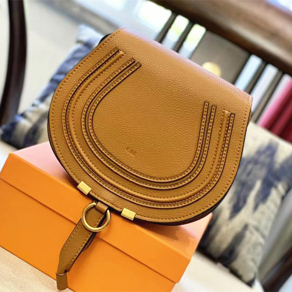 

Luxury MARCIE saddles Bag Designer tote buckle handbag vintage Adjustable shoulder straps Genuine leather Classic Women's mens retro Clutch Flap crossbody Bags