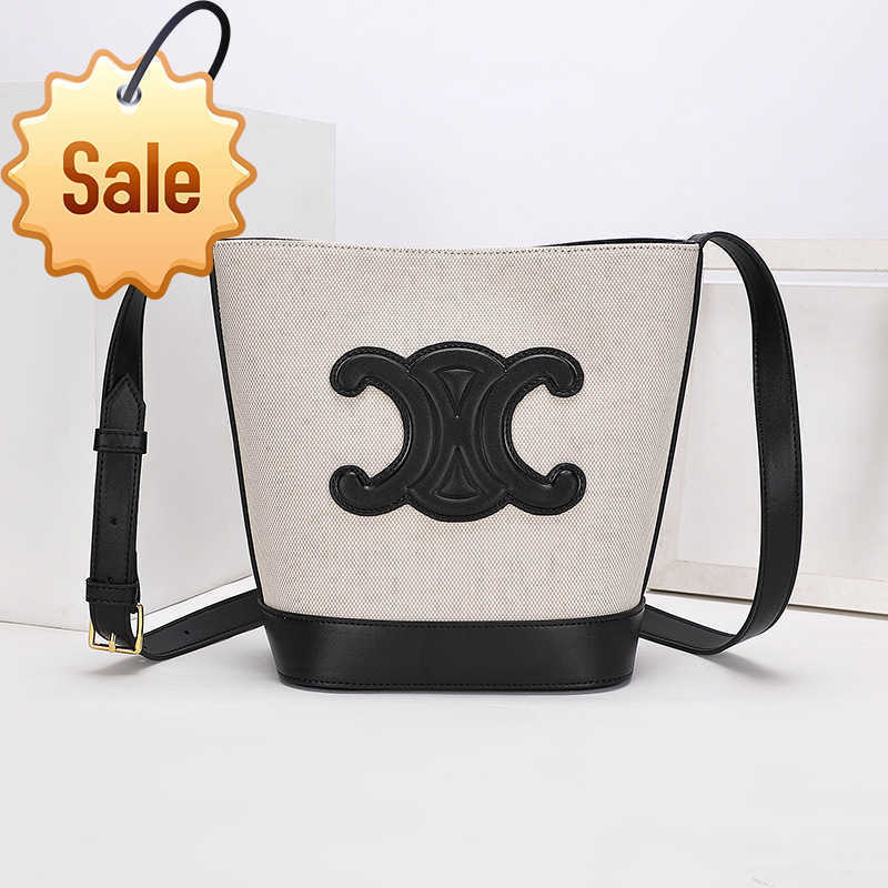 Sacs de créateurs Nouveaux arc de triomphe à épaule simple Bucket en cuir en cuir avec Messenger Vente directe d'usine à grande capacité