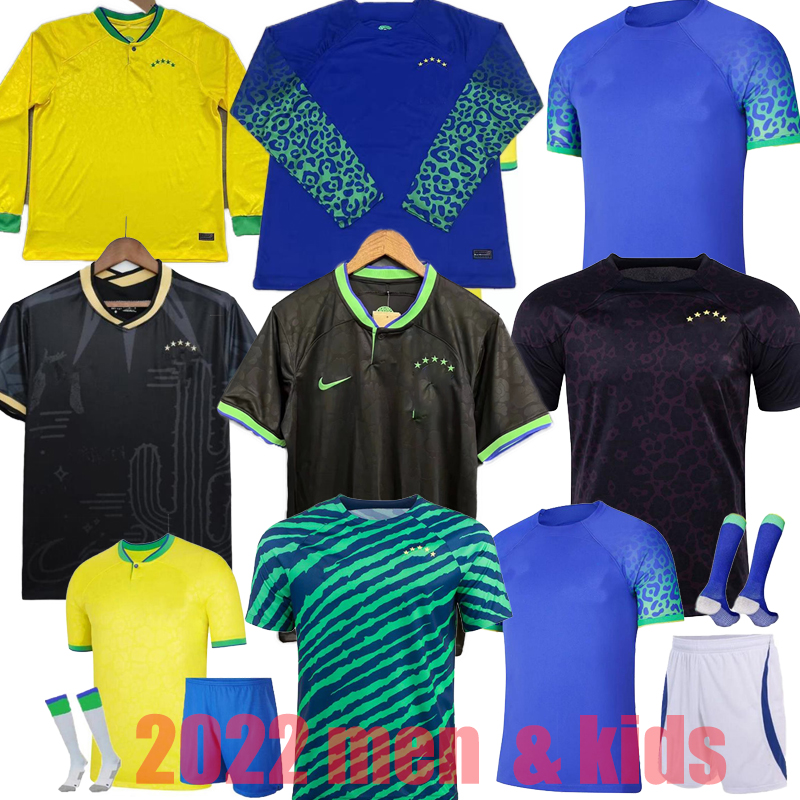 

Long sleeve 2022 bRAZILS goalkeeper PAQUETA COUTINHO brazilian soccer jersey football shirts Home Away Third FIRMINO brasil 22 23 MARQUINHOS VINI JR ANTONY SILVA, Away with patch