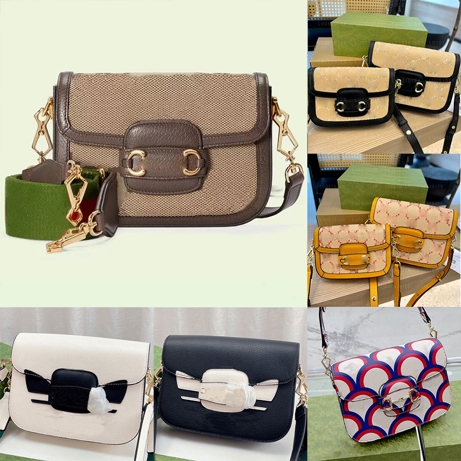 

Classic Horsebit 1955 Jumbo Bag Trefoil Print Leather Crossbody Flap Closure Tote Wallet Cotton Linen Lining Handbag Shoulder Bag Pursee, I need see other product