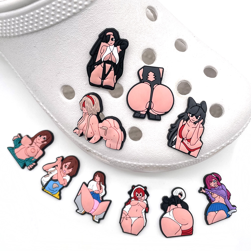 

Shoe Parts Accessories 1Pc Sexy Girls Charms For Croc Clogs Sandals Garden Decoration Funny Jibz Woman Party Gifts Decorations Aliex Smt4R