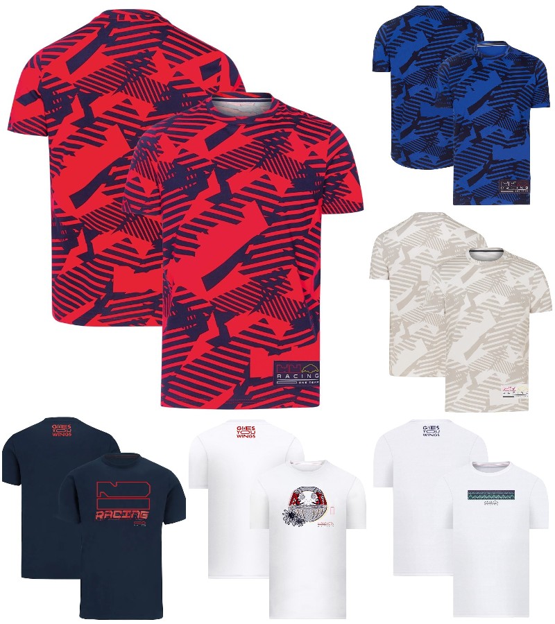 T-shirt à manches courtes pour hommes, respirant et décontracté, à la mode, imprimé, équipe F1, formule 1, Sport de course, 2023