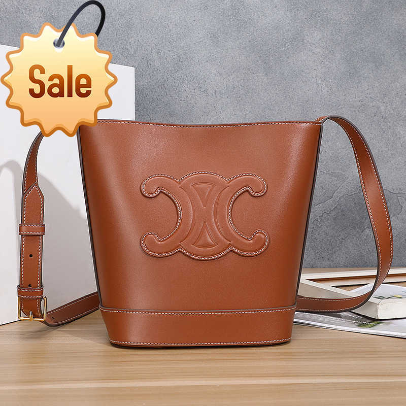 Designer Bags New Large Capacity Arc De Triomphe Bucket Leather Temperament Fashion Shoulder Bag Korean Style Messenger Factory Direct Sale