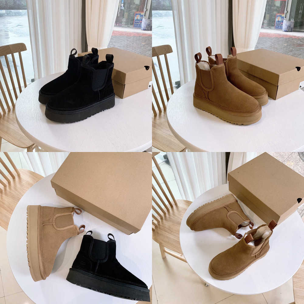 

Australia Neumel Platform Chelsea Woman Winter Boot Designer Ankle U Boots G Shoes Chestnut Black Warm Fur Slippers Indoor Australian, Ugcs10132