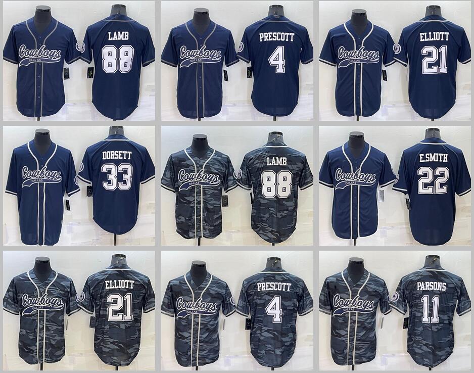 

88 CeeDee Lamb Jersey Dallas''Cowboys''Micah Parsons Dak Prescott Trevon Diggs Ezekiel Elliott Gallup camouflage baseball rugby football''nfl jerseys, Stitched