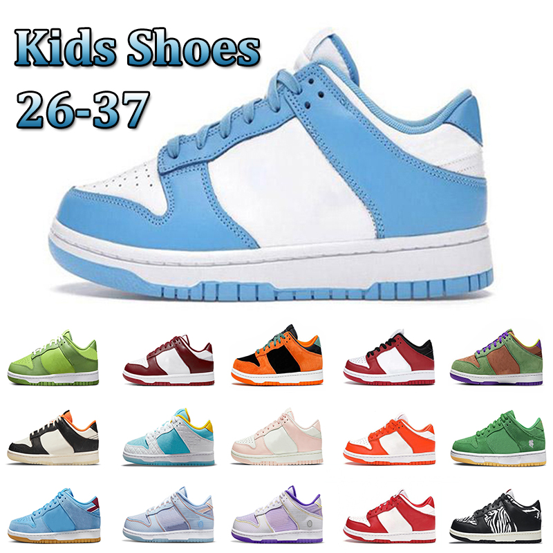 

children's casual shoes New Chunky SB Kids Shoes toddler infant Sports Trainers Boys Girls designer Fashion Kentucky dunkes low Sneakers dunks Athletic Children, Color 14