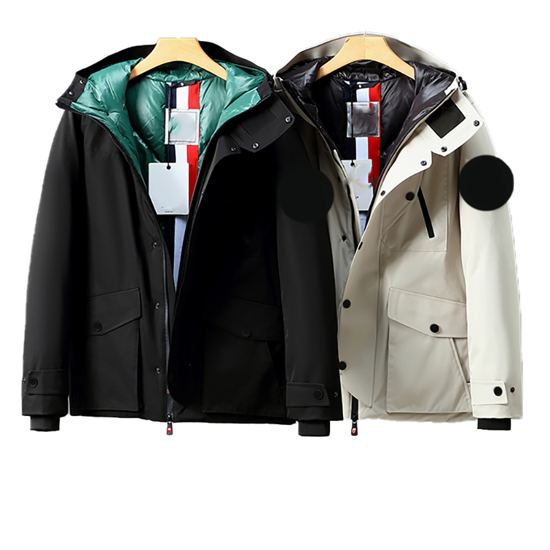 

Maya Designer Men's Down & Parkas Women's Classic Large Tongue Stand Collar Hooded Ski Shirt Couple's Waterproof Windproof Thickened Warm Large Pocket Top Jacket, Supplement (not shipped separately)