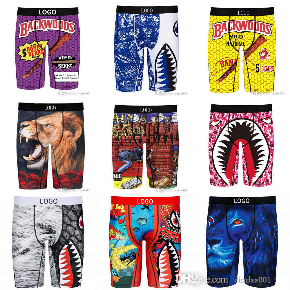 

Summer New Trendy Men XXL Plus Size Desinger Vendor Underwear Cotton Shorts Sports Cartoon Boxers, 1083
