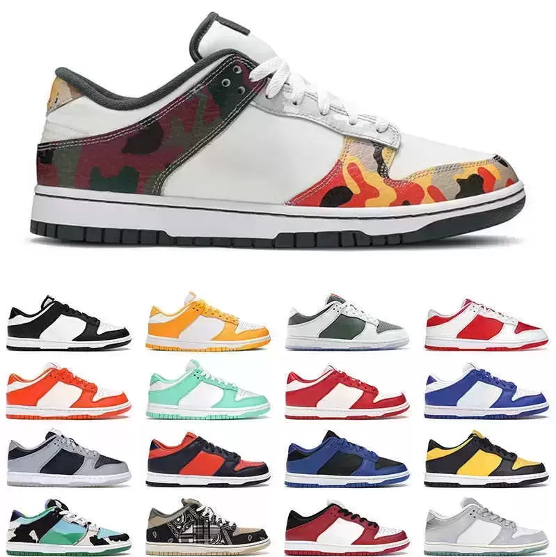 

QA002 Mens Womens Dunks Sail Multi Camo Casual Running Shoes Low Georgetown Sneakers UNC Purple Green Mens Trainers 3202104s, Customize