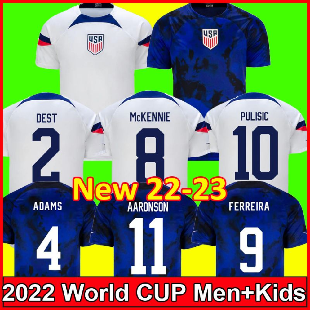 

2022 PULISIC MCKENNIE Soccer Jerseys ERTZ ALTIDORE PRESS WOOD MORGAN LLOYD 22 23 America Football Shirt United States Camisetas USAs USMNT LLETGET MEN Kids Uniform, Home kids kit