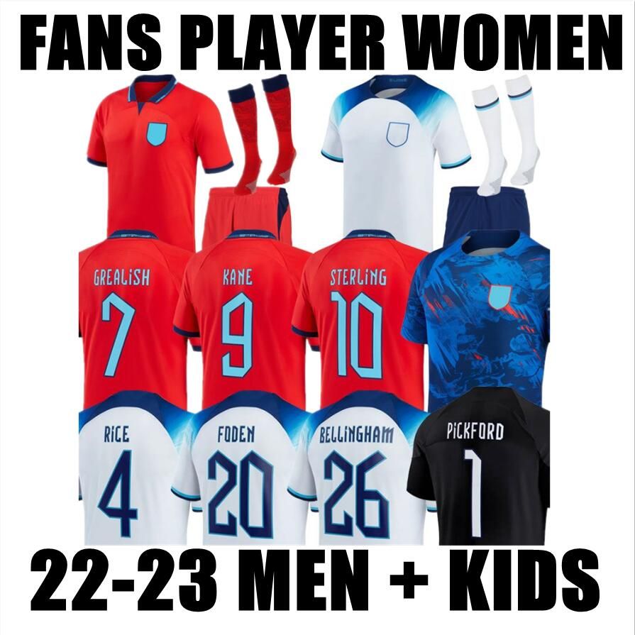 

2022 MEAD eNGLanDS soccer jersey KANE STERLING RASHFORD SANCHO GREALISH MOUNT FODEN SAKA 22 23 national football shirtS goalkeeper men kids kit sets women uniformS