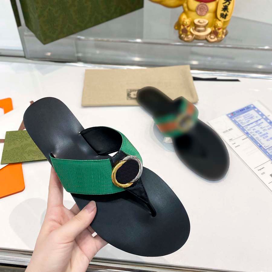 

Top quality 2022 sandal slipper slides spring and summer leather casual fashion flip-flops flip-toe sandals women's shoe trend 01, #3
