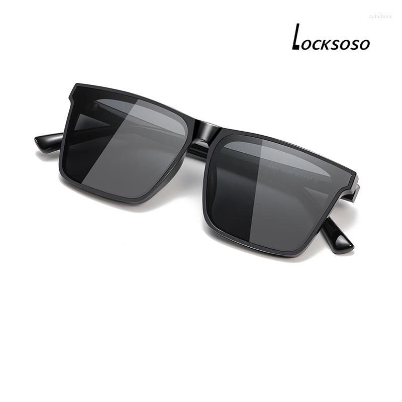 

Sunglasses LOCKSOSO Men Women Polarized UV400 High Quality Driving Sun Glasses TR Frame Small Medium Large Square Night Vision