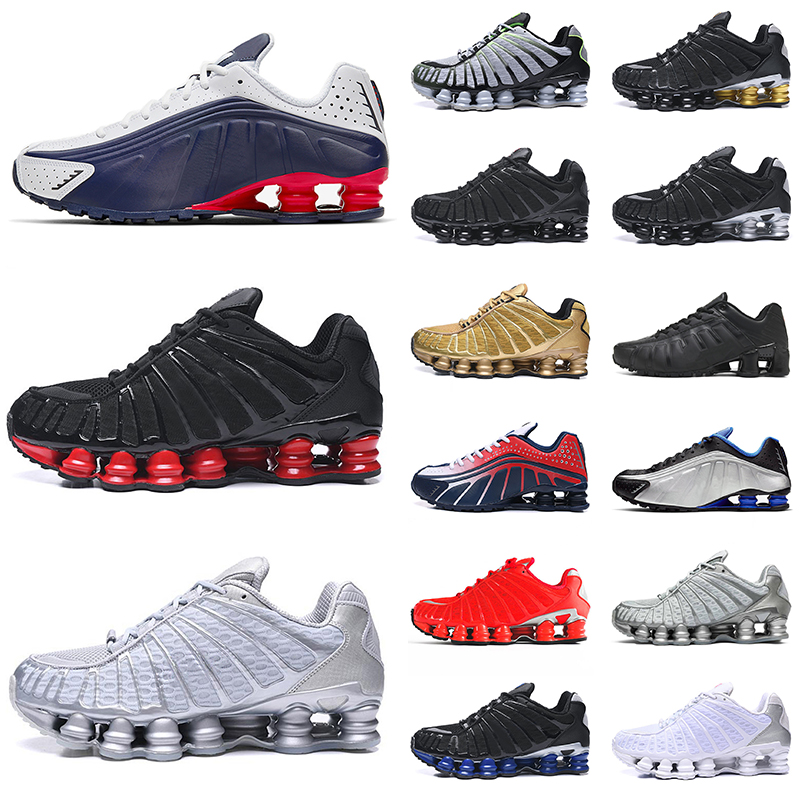 

Wholesale 2023 Shoxs Trainers Running Shoes Men Women Shox Tl R4 Triple Black White NZ Leven 308 Copper Grey Chrome Silver Shoxtl Runner Sneakers 36-46, B37 nz leven navy blue 40-46