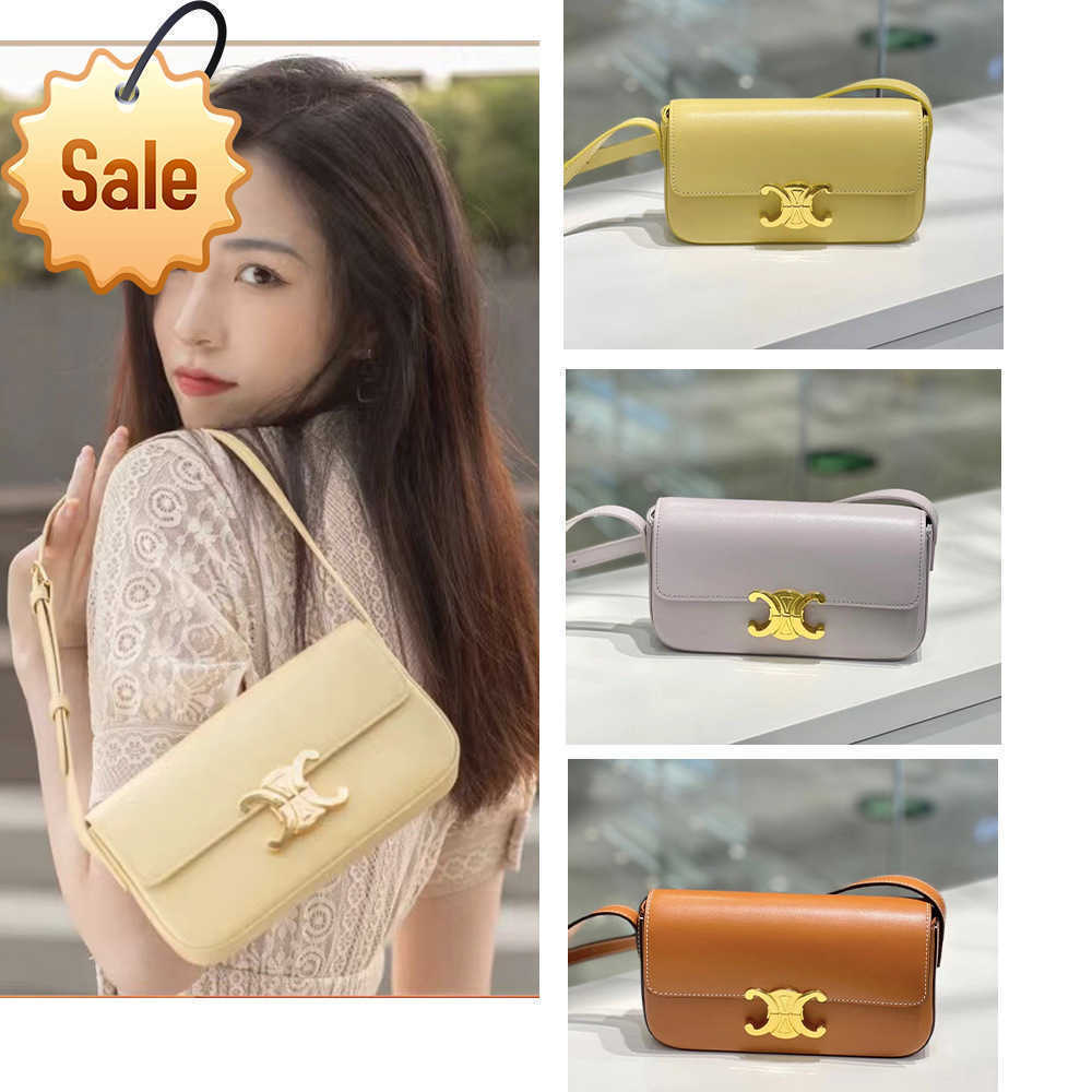 Sacs de créateurs en cuir 2022 Nouveaux épaules simples de crossbody arc de triomphe armpe boucte de boucle à main sac à main