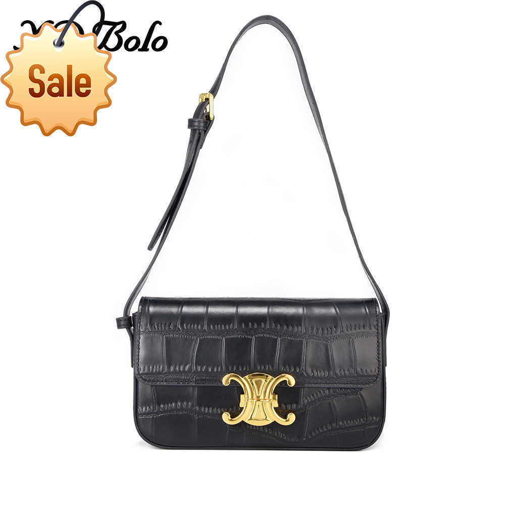 Sacs de créateurs arc de triomphe aisselle femelle dharma stick 2022 Nouveau sac en cuir tofu messager épaule simple portable small carré