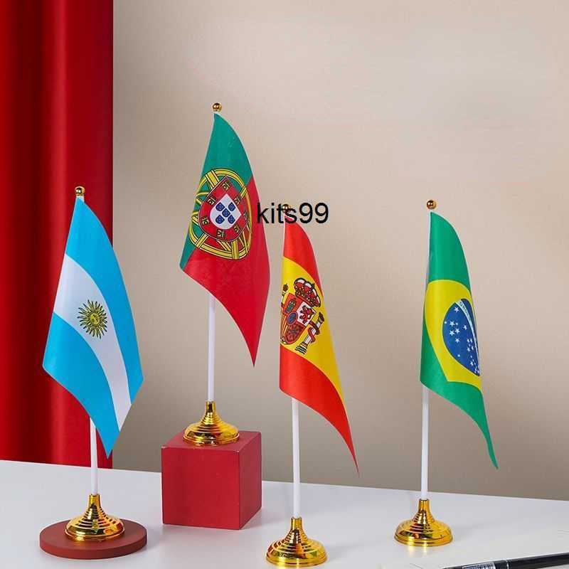 

2022 Qatar World Cup Collectable national flags Table flag decorations indoor celebration decoration