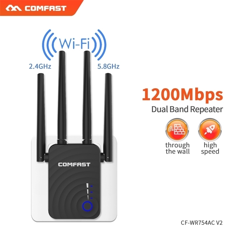 

Routers Long Range Extender 80211ac Wireless WiFi Repeater Wi Fi Booster 24G5Ghz WiFi Amplifier 3001200 M wifi router Access point 221014