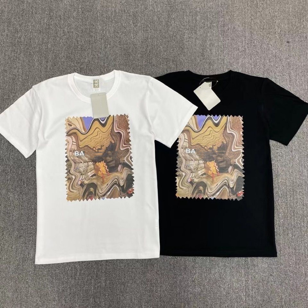 

Men's T-Shirts Summer Women's Short Sleeve T shirt Oversized  top Vintage White Black Lady Blouse, #1