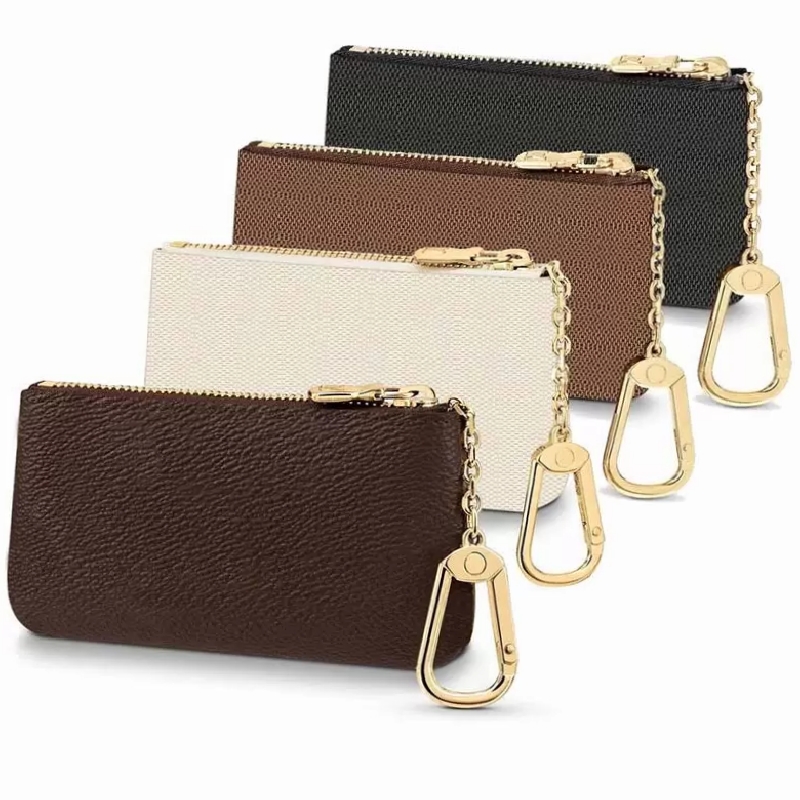 

designer bags Womens Coin Purses Men women Key Wallets Designer Fashion Card Holder genuine leather zipper Bag Accessoires P2210010, Old flower