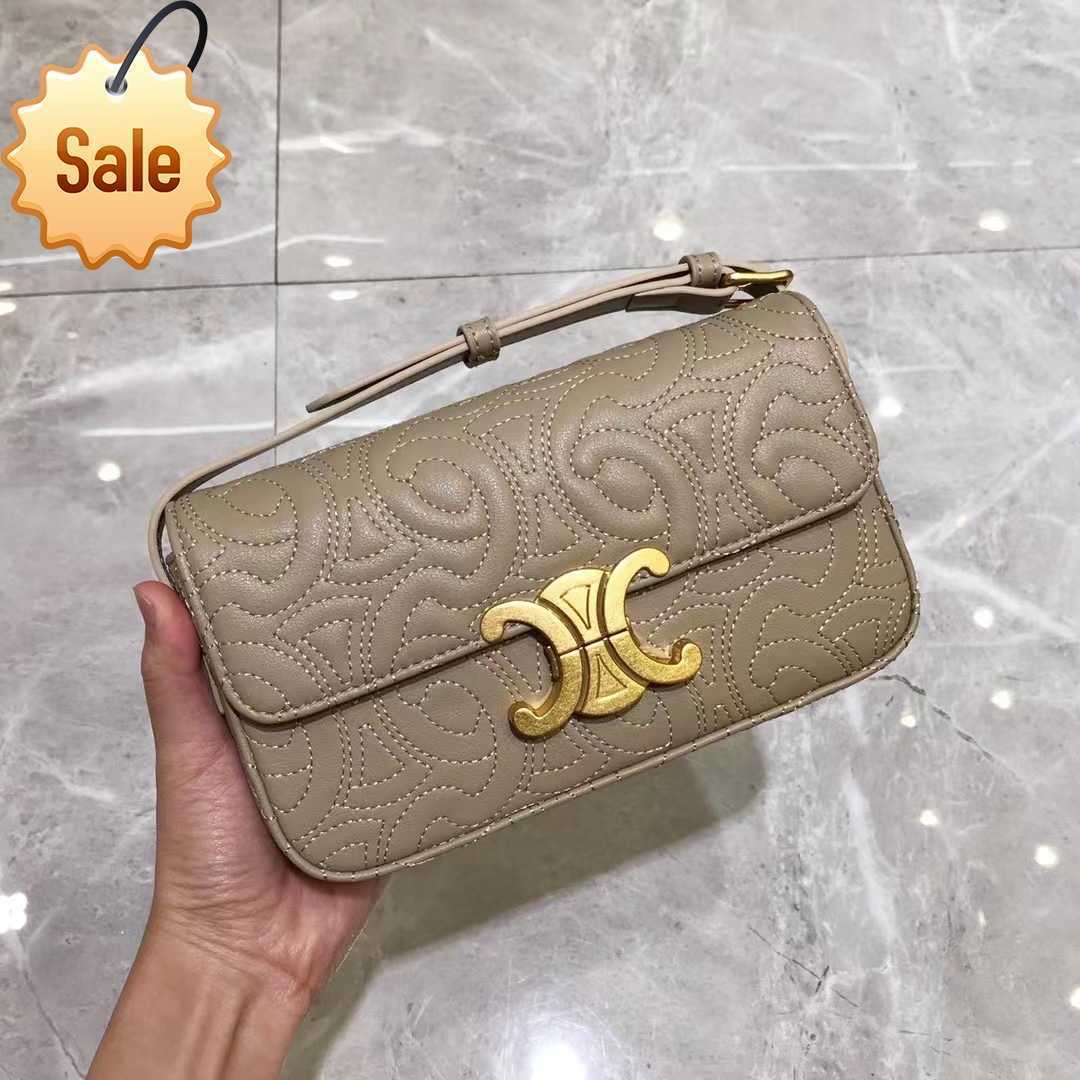Designer Bags Women's 2022 New Embroidered Arc De Triomphe Armpit Bag Fashion Versatile Leather Small Square Single Shoulder Portable Factory D