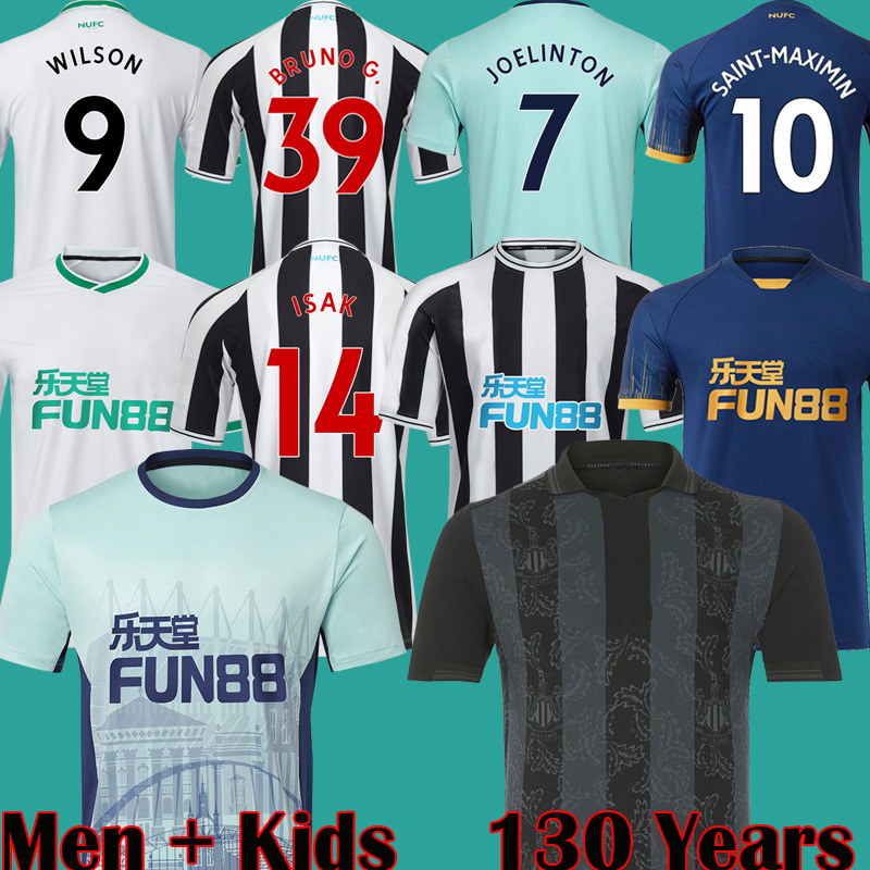 

Newcastle 130 Years Soccer Jersey ISAK BOTMAN 22 23 WOOD BRUNO WILSON 2022 2023 JOELINTON NUFC Football Shirt MAXIMIN TRIPPIER 84159 Men kit Kids Equipment, Pl away