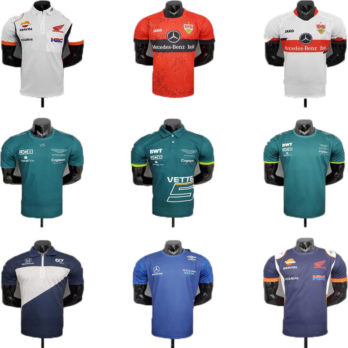 

2021 2022 2023 Mercedes AMG Petronas F1 Rugby Jersey Lewis Hamilton Special Edition 100 Grand Prix Wins T-Shirt Competitive version S-5XL, Beige