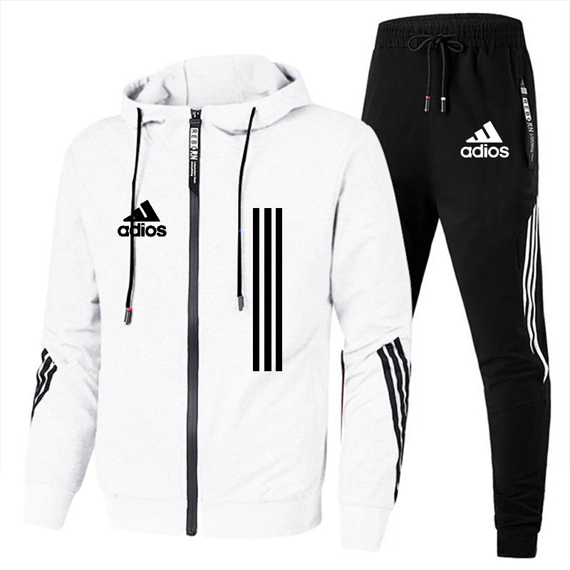 Men's Tracksuits winter autumn Mens zipper Tracksuits clothes new trend casual stitching jogger Tech Flce sportswear hoodie pants womens des