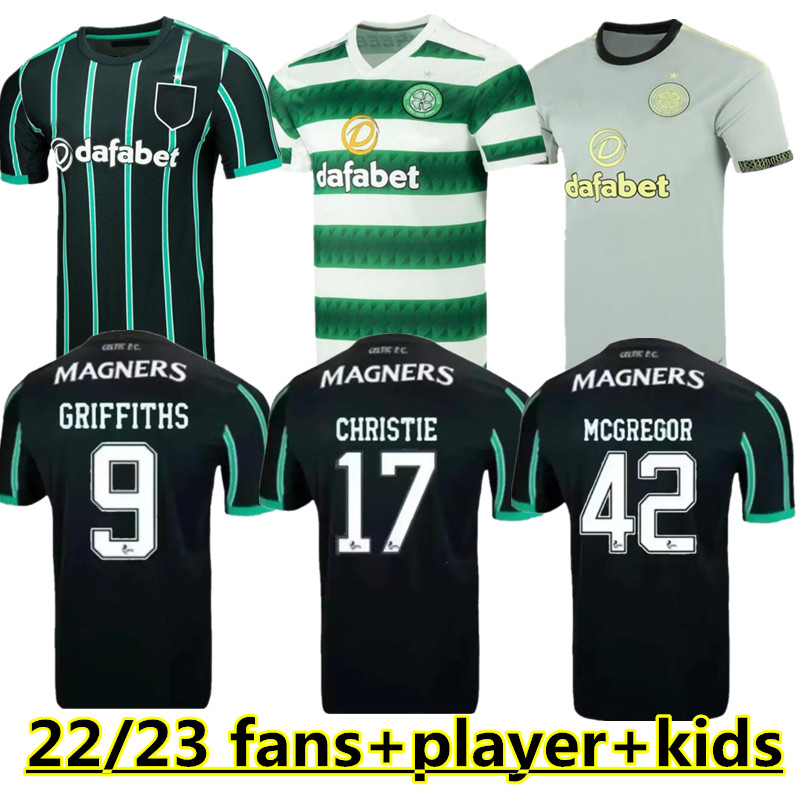 

22 23 Celtic away home soccer jersey fc JOTA AJETI 2022 2023 Mens Kids ABADA MCGREGOR TURNBULL KYOGO STARFELT CARTER-VICKERS BABY JUNIOR INFANT football shirt kit 666, Red