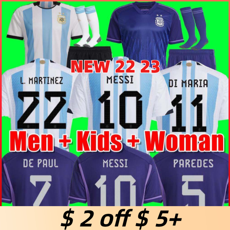 

Player Fans Soccer Jersey Finalissima Special 22 23 DI MARIA Football Shirts 2022 2023 DYBALA LO CELSO MARADONA Men and Kids kit, 2022 home aldult world cup
