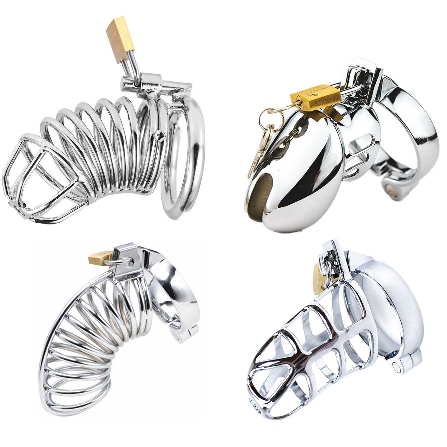 Masseur pénis cock bdsm sexe toys for hommes mâle dispositif de chasteté pénis verrouillage érotique bondage loyauté grosse cage en métal cage ga