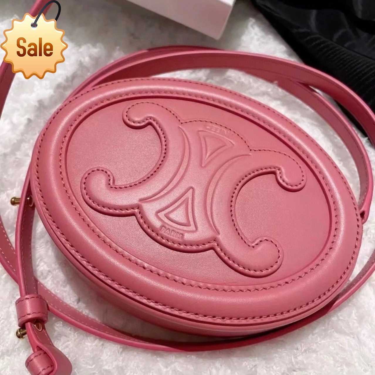 Designer Bags Arc De Triomphe Moon Cake Pig Nose Small Round Early Spring New Lisa Same Pink One Shoulder Messenger Women's Trend Factory Direc