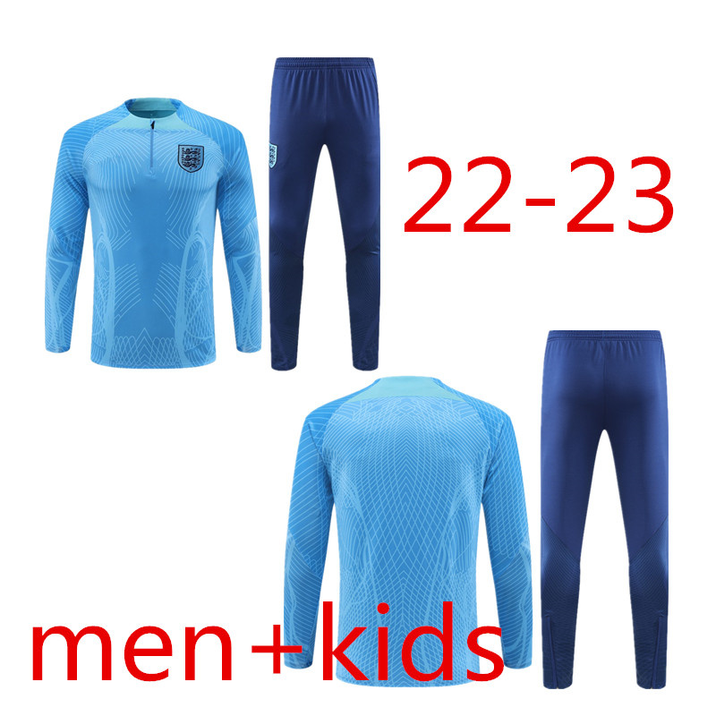 

TOP 22-23 KANE ENGLAND adult tracksuit kids set world cup mbappe survetement football jogging Equipe de soccer training suit child boy 2022-2023, Multi