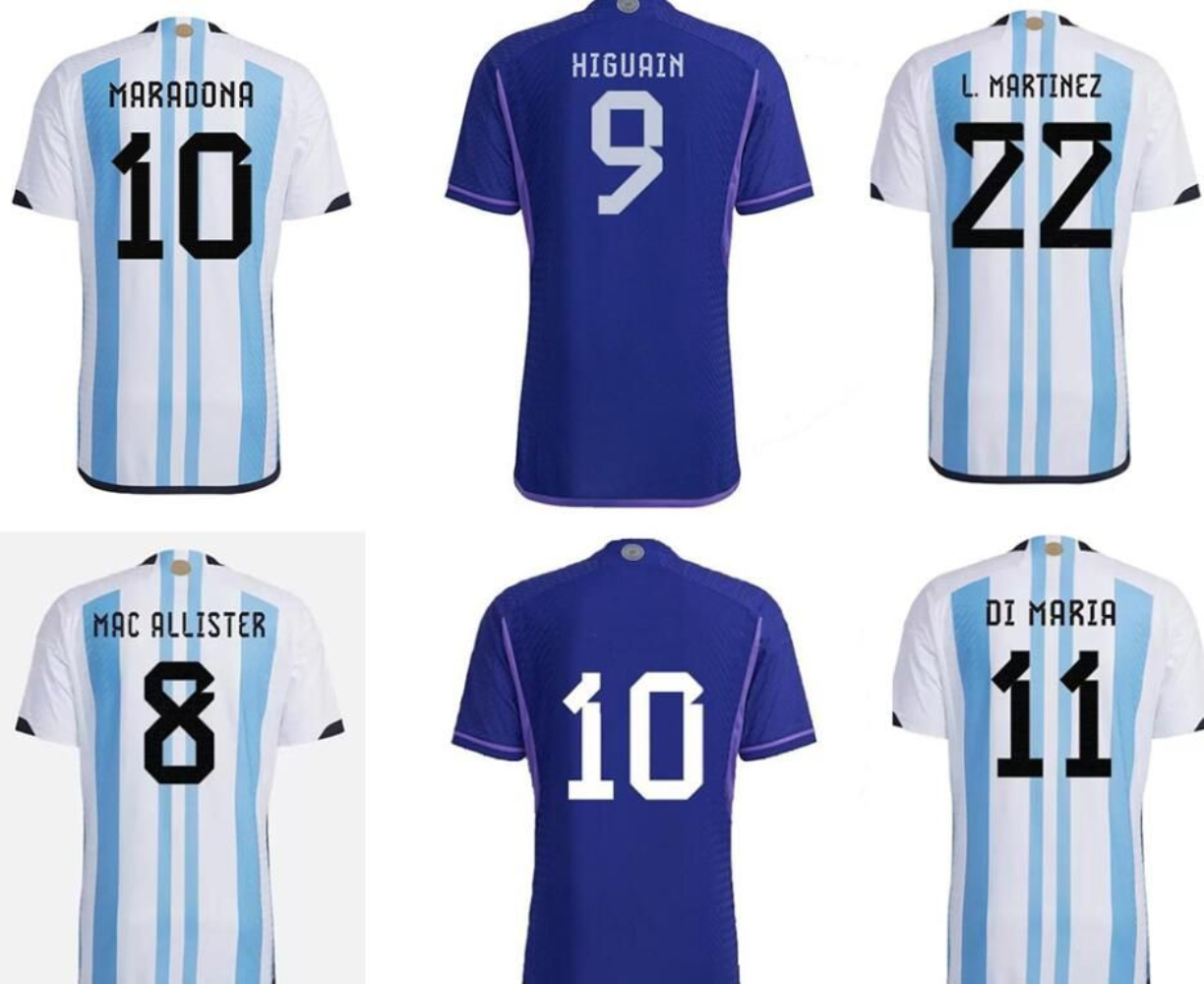 

Top Argentina Soccer Jersey Player Fans Version Football Shirt 2022 2023 DI MARIA DYBALA LO CELSO National Team MARADONA Maillot Foot Men Kids home away uniforms, Away kids kit