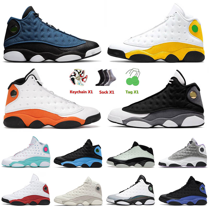 

2022 Arrival Mens Basketball Shoes 13 13s XIII Top Jumpman Brave Blue Del Sol Olive Cap And Gown Phantom Olive Hyper Royal Grey Jorda TMST, Separate colours
