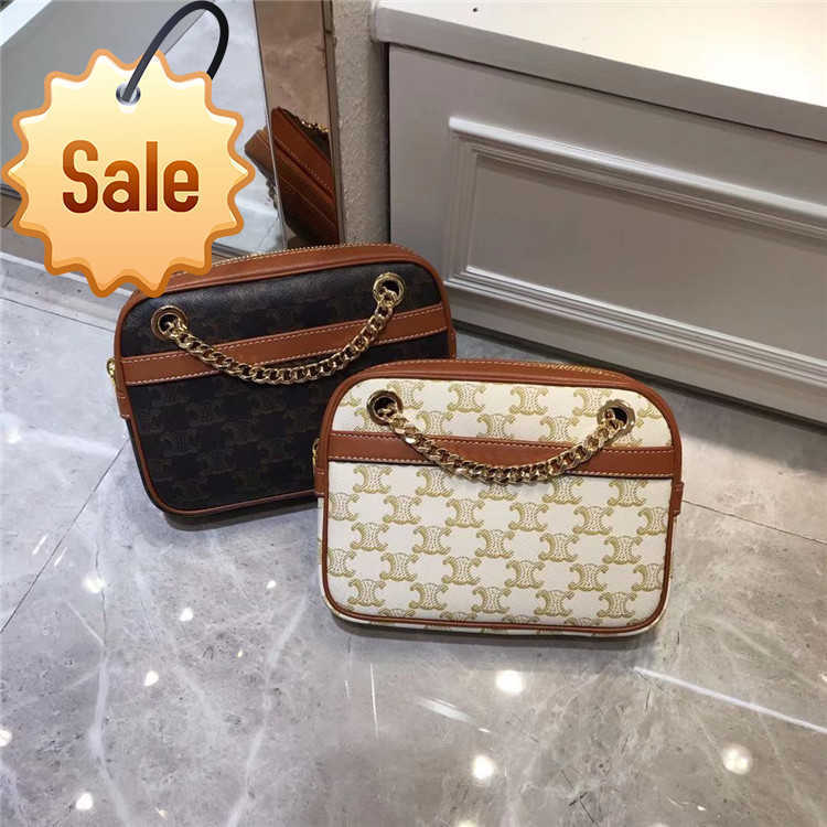 Sacs de créateurs 2022 New Arc de Triomphe Small Square Cowhide Underarm Fashion One épaule Slant Span Easy Use Use Factory Direct Sale