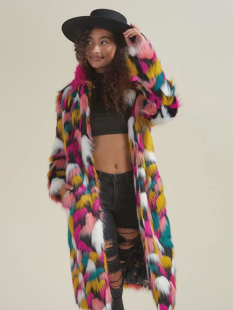 Prix d'usine femmes fausse fourrure nouvelle mode hiver automne fourrure manteau pardessus vente au détail en gros à manches longues chaud femme